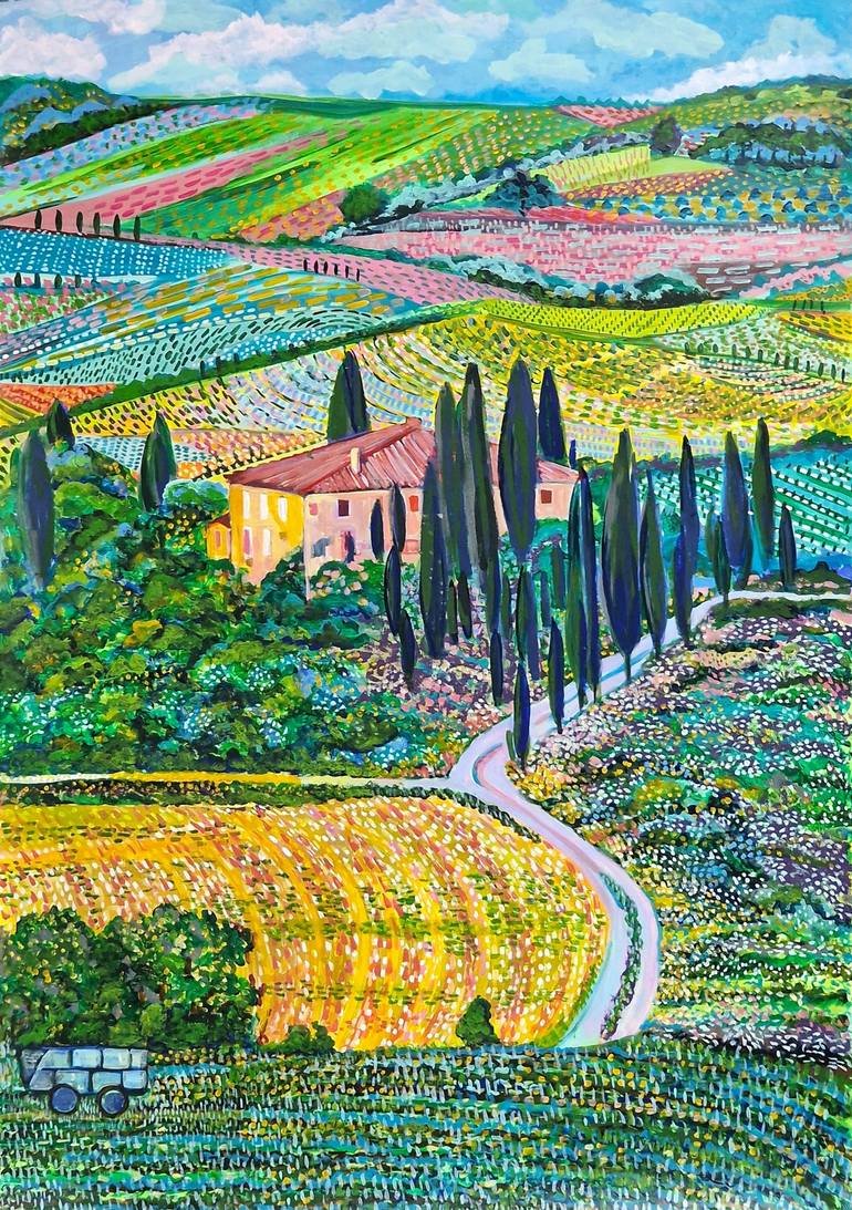 "Tuscany Landscape" Painting