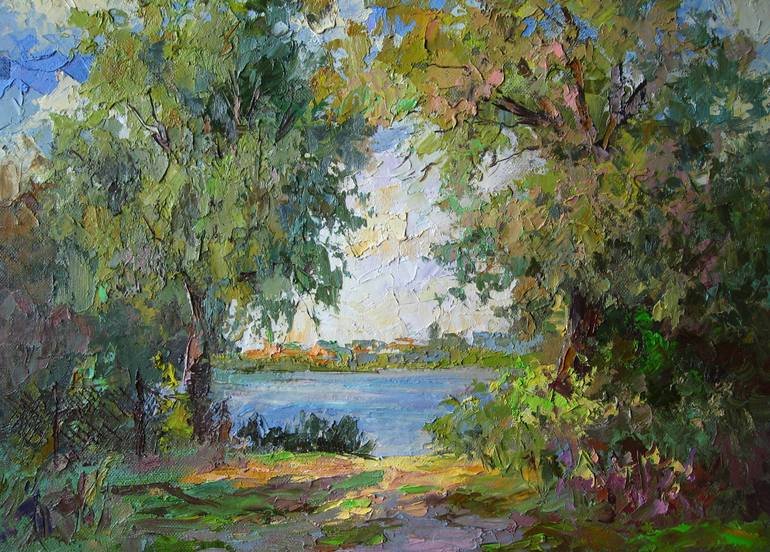 “Oil painting On the Shore Boris Serdyuk” Painting