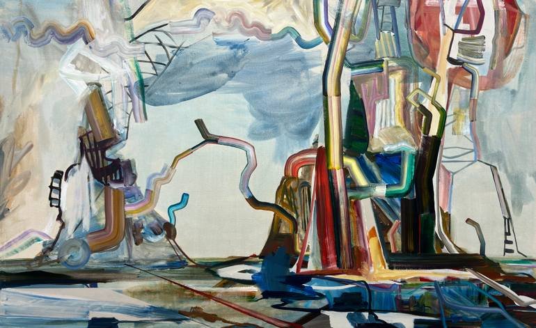 “From the Ocean Across the Plain to Su Ra’s Ark” Painting