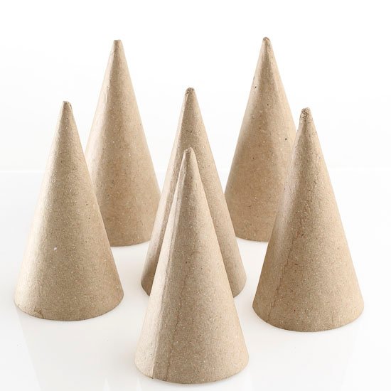 10.16 cm Fiberboard Doll Cones (Pack of 6 pieces)