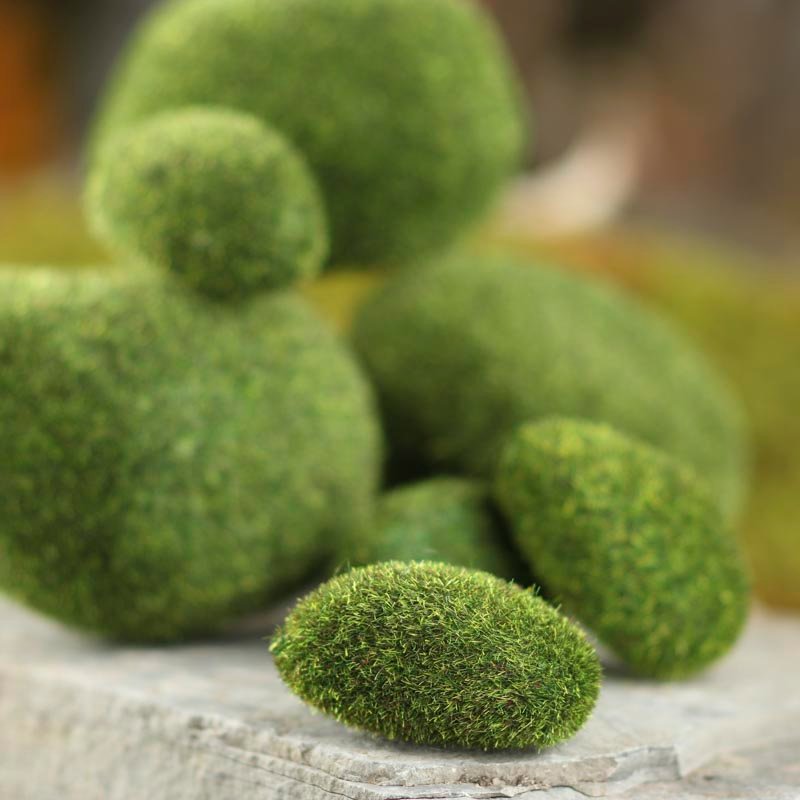 Artificial Moss Rocks (Pack of 8 pieces)