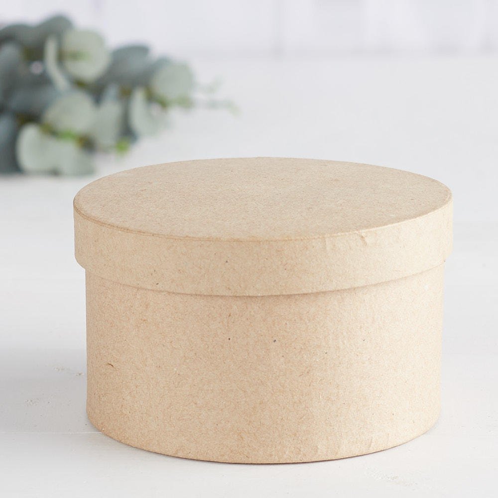 Round Paper Mache Box