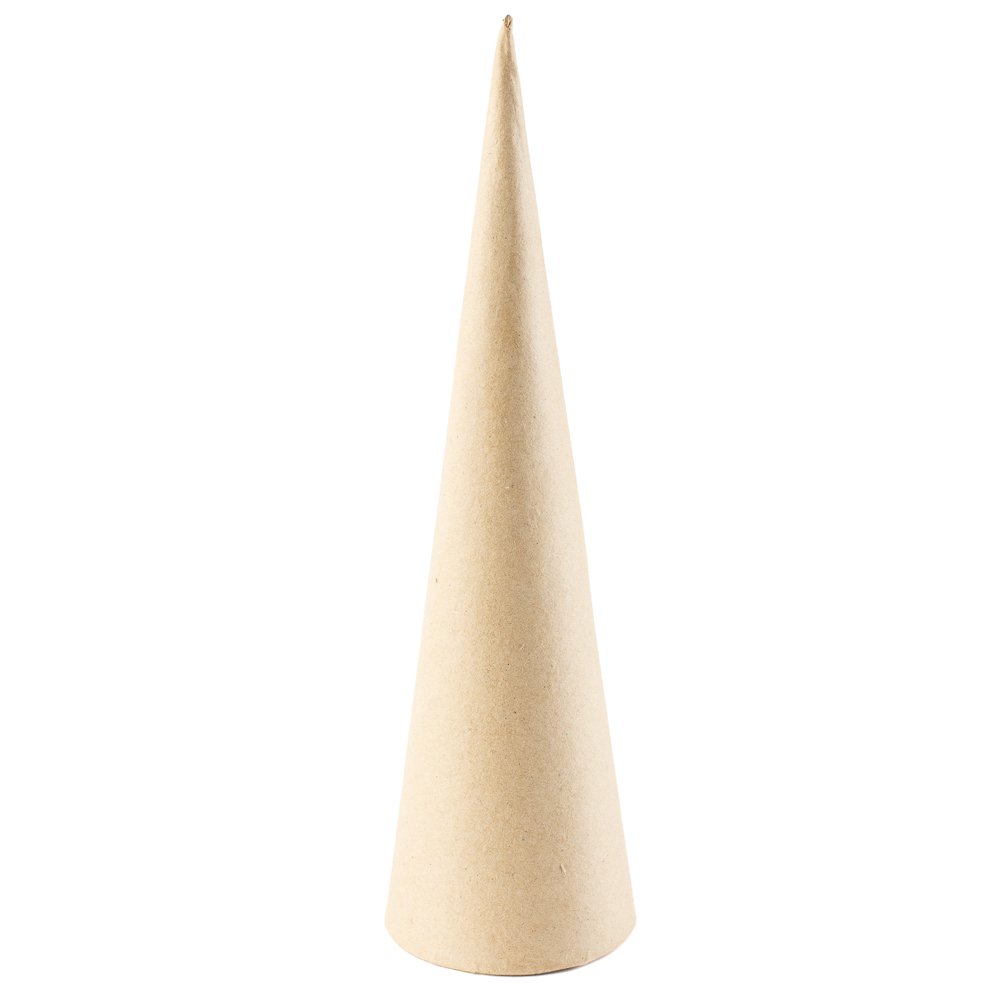 25.4 cm Paper Mache Cone with Closed Bottom