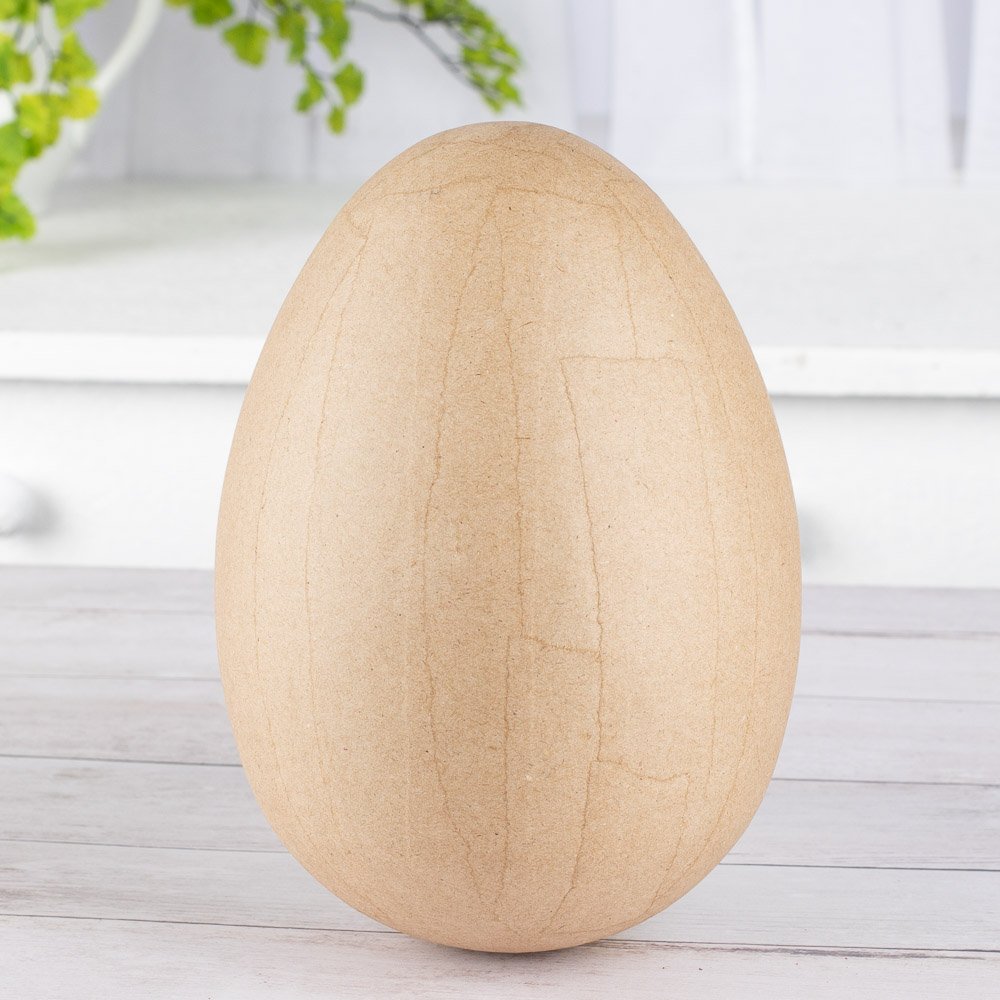 20.32 cm Large Unfinished Paper Mache Easter Egg