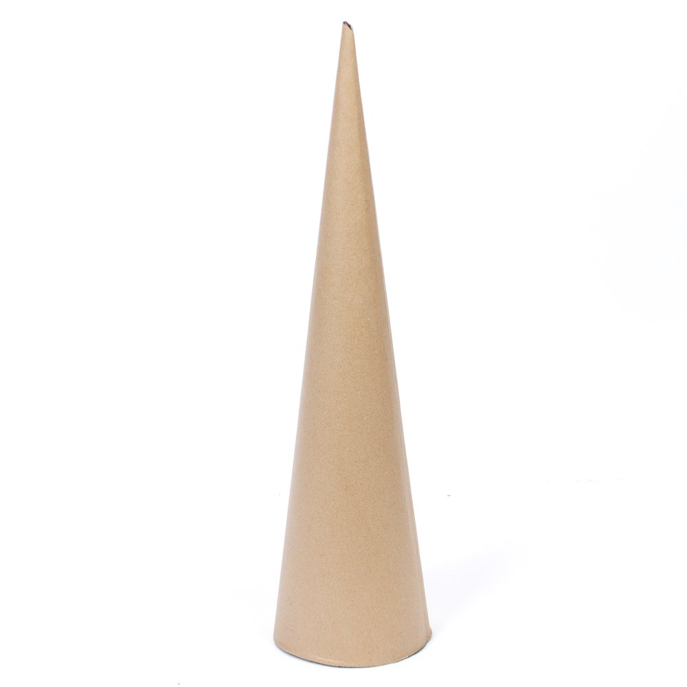 60.96 cm Extra Large Paper Mache Cone Painted Black Inside