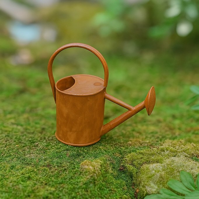 Miniature Rusty Metal Watering Can