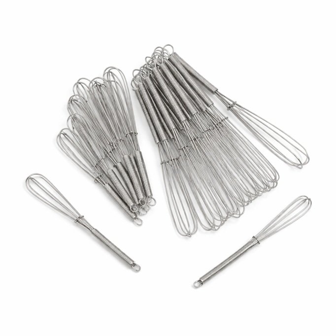 Box of Mini Wire Kitchen Whisks (Pack of 24 pieces)