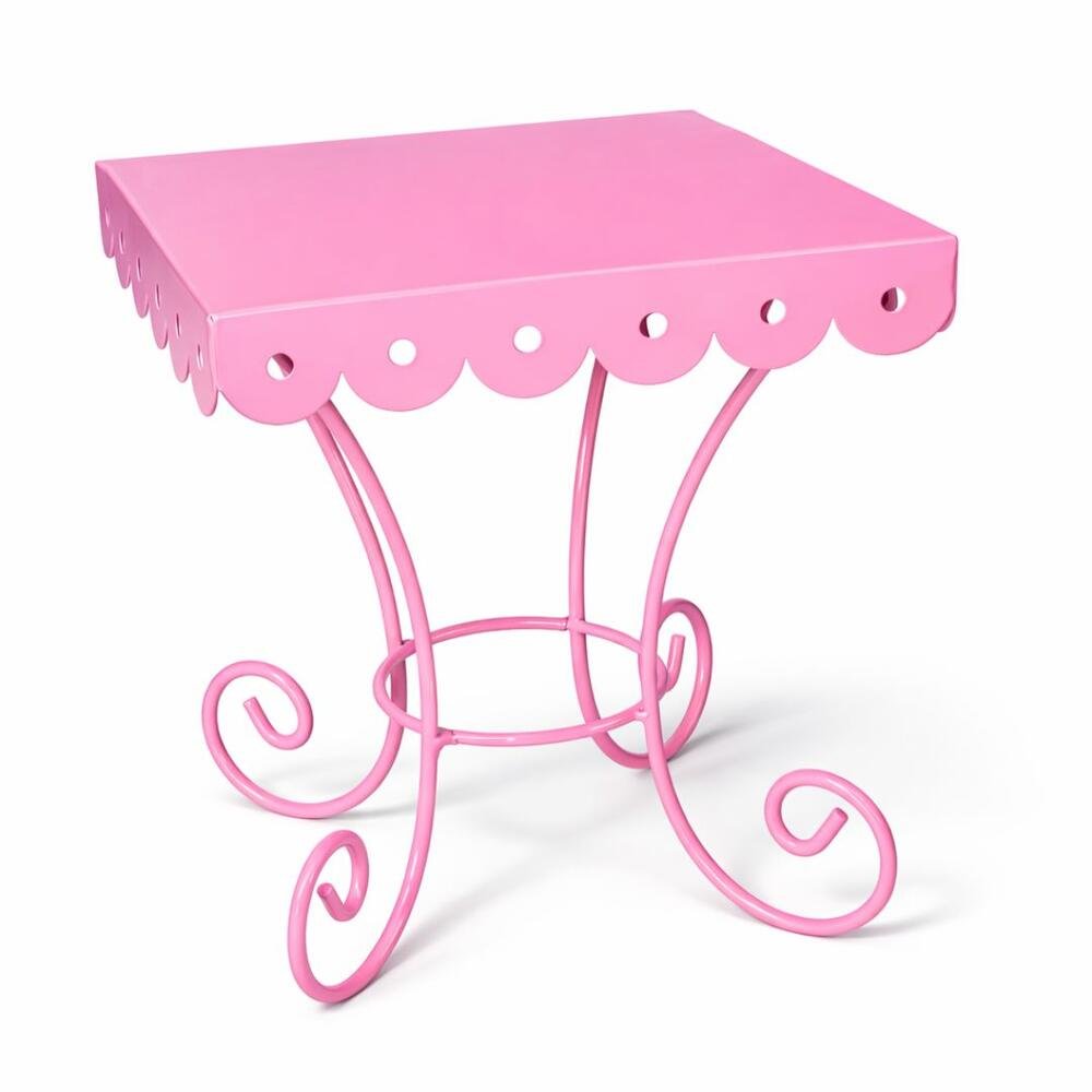 Fuchsia Enamel Cake Stand